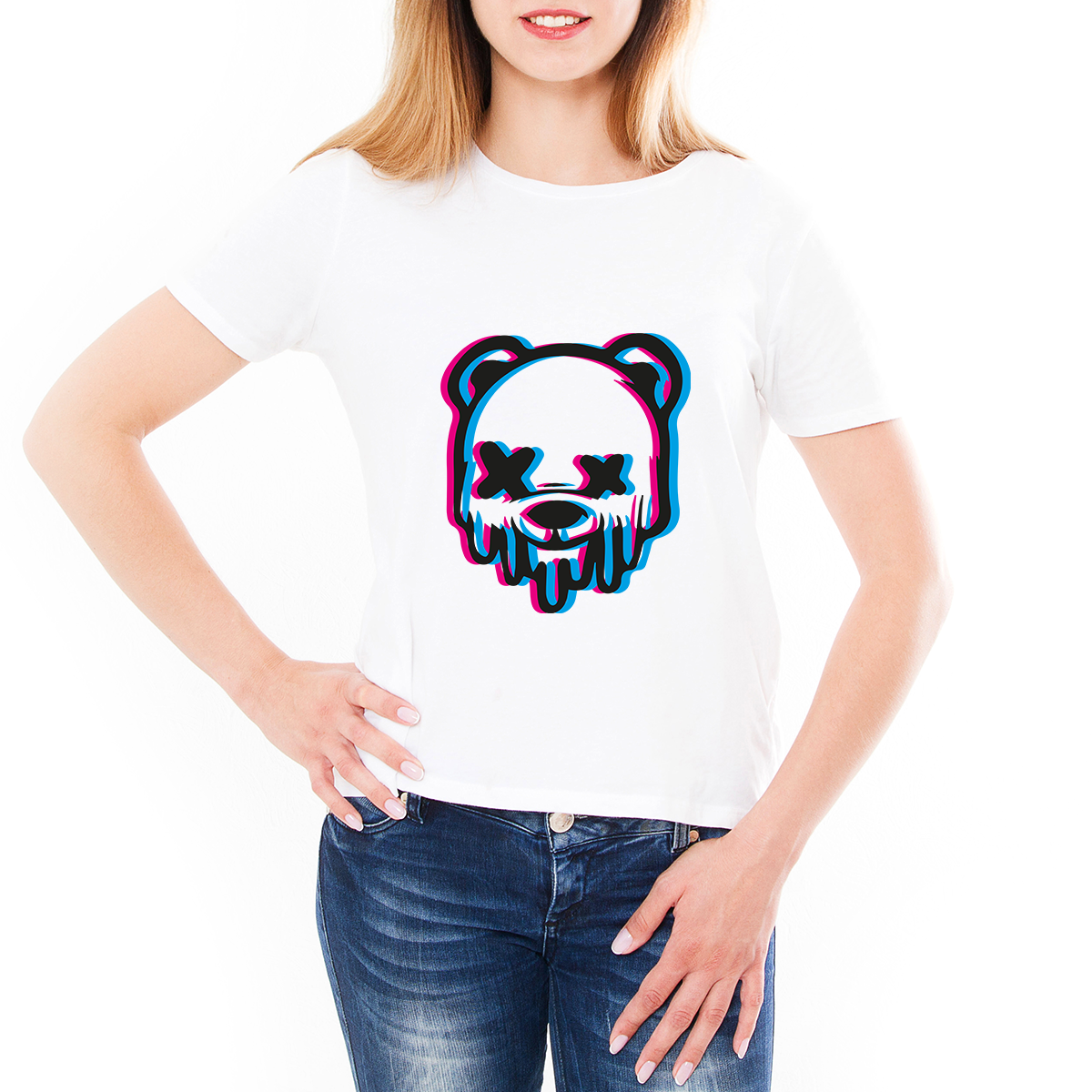 Blurry Neon Bear